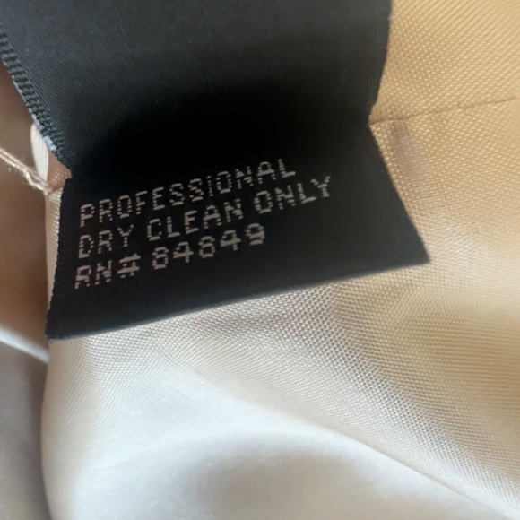 NWT Carmen Marc Valvo gold sheath mini dress, size 4 - Picture 10 of 11